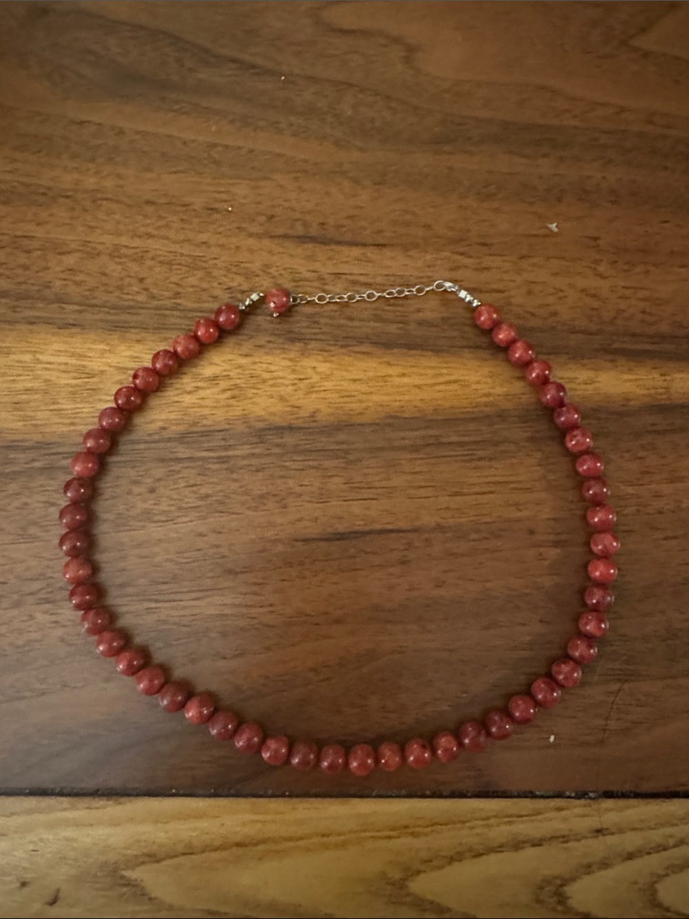 Red jasper Beaded Women’s Necklace - vintage
